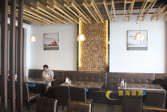 韓國料理店吊頂設計裝修